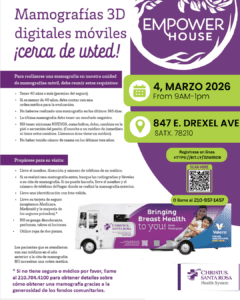 Mammogram Bus advertisement event to be held at empower house Drexel location march 4