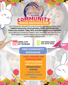 Flyer of spring resource fair 